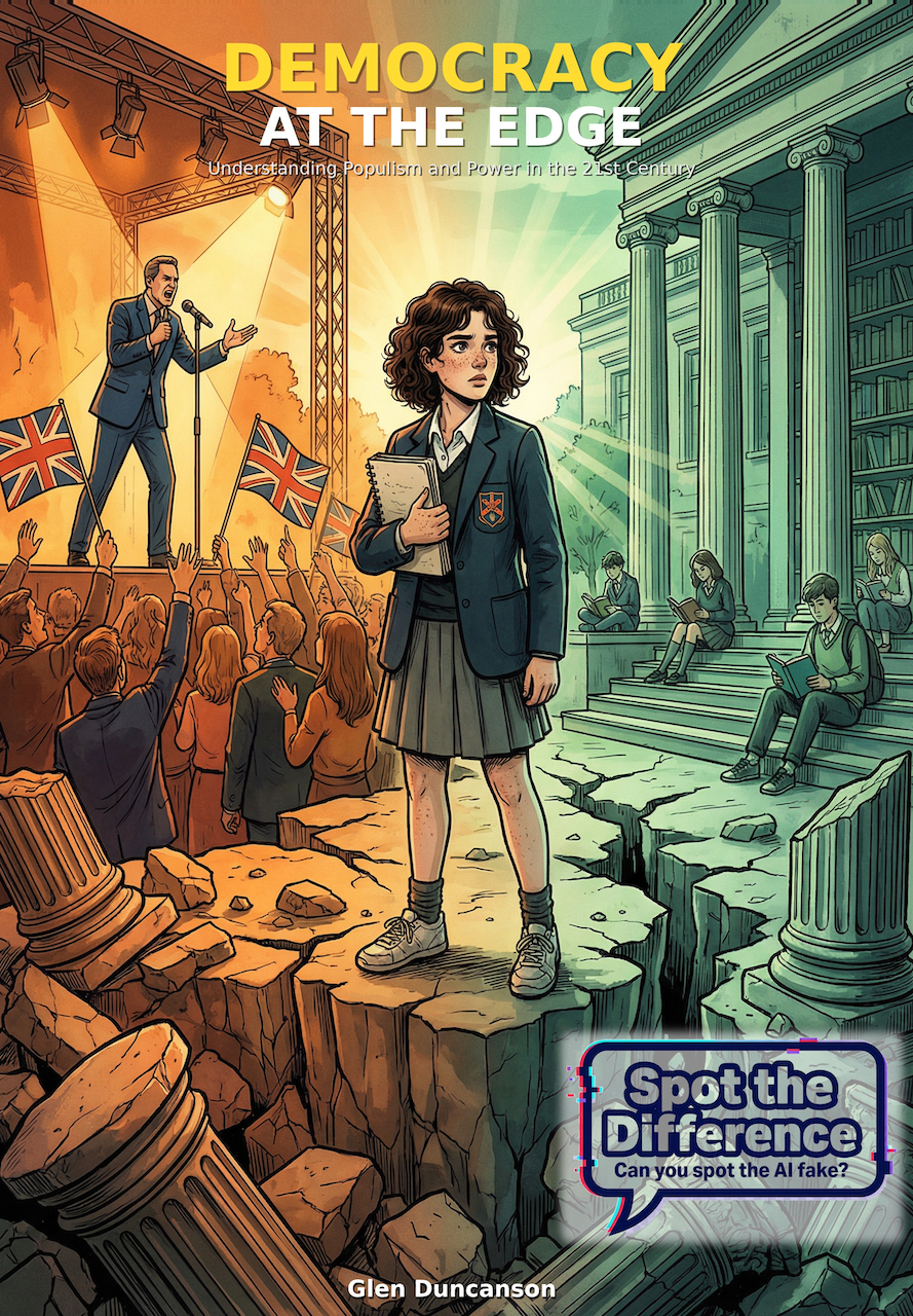 Cover art for Democracy at the Edge